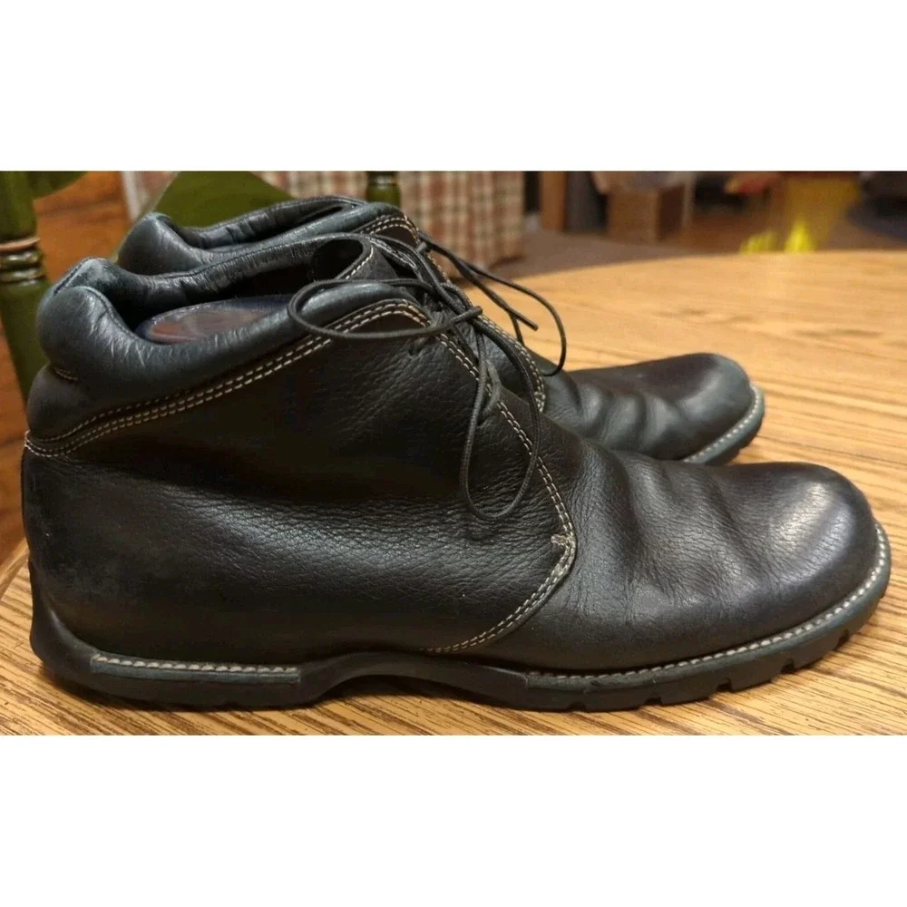 Cole Haan Country Black Leather‎ Boots 11 B Ankle Boot Bootie Chukka